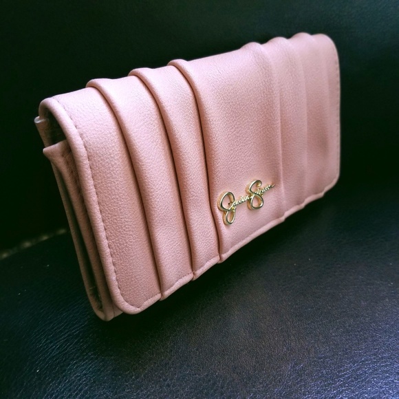 Jessica Simpson Handbags - Jessica Simpson Blush Tri-Fold Wallet Clutch